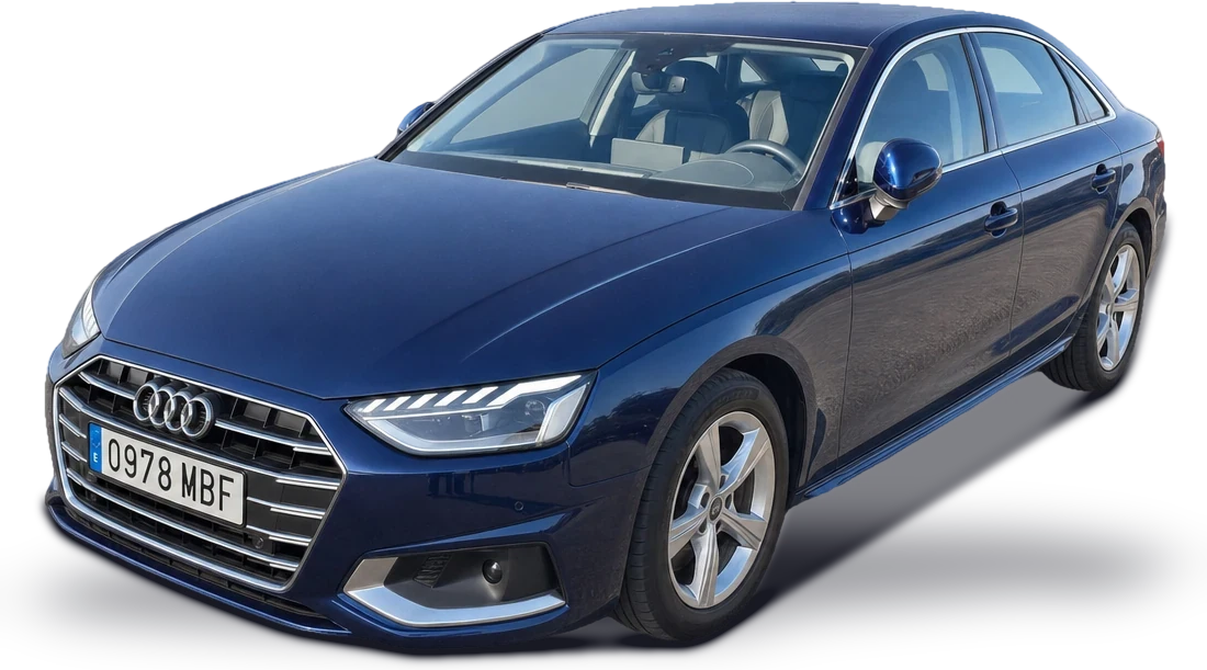 Audi A4 con matrícula 0978 MBF, foto real de este coche sin fondo