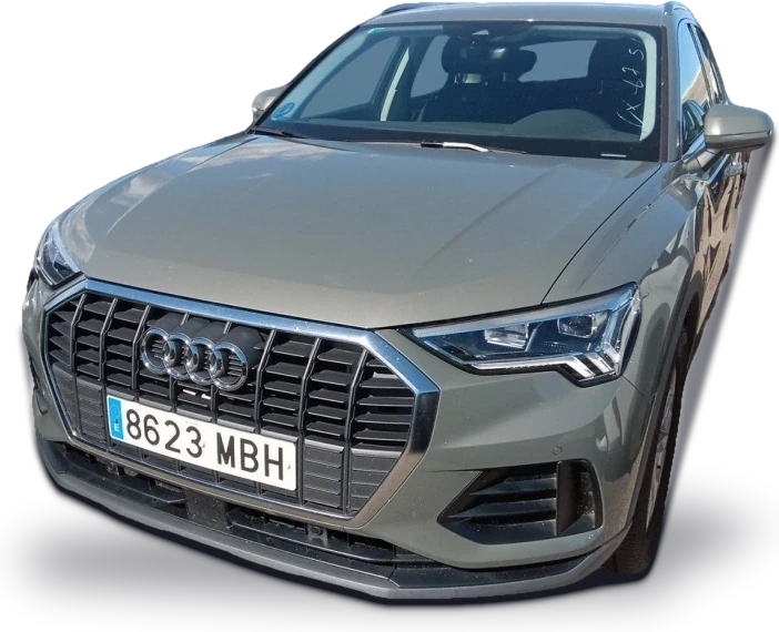 Audi Q3 con matrícula 8623 MBH, foto real de este coche sin fondo