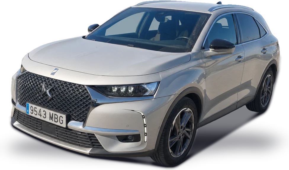 DS 7 Crossback con matrícula 9543 MBG, foto real de este coche sin fondo