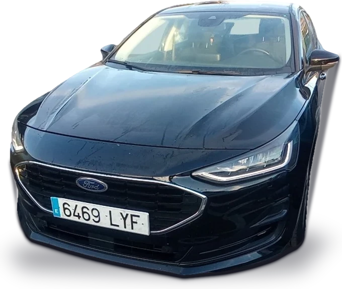 Ford Focus con matrícula 6469 LYF, foto real de este coche sin fondo