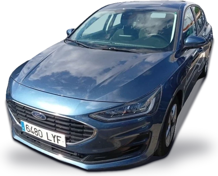 Ford Focus con matrícula 6480 LYF, foto real de este coche sin fondo
