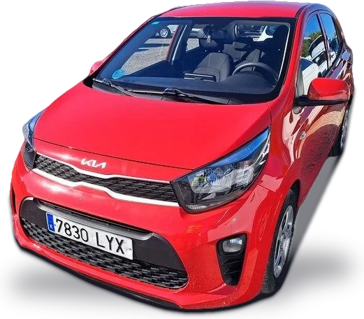 Kia Picanto con matrícula 7830 LYX, foto real de este coche sin fondo